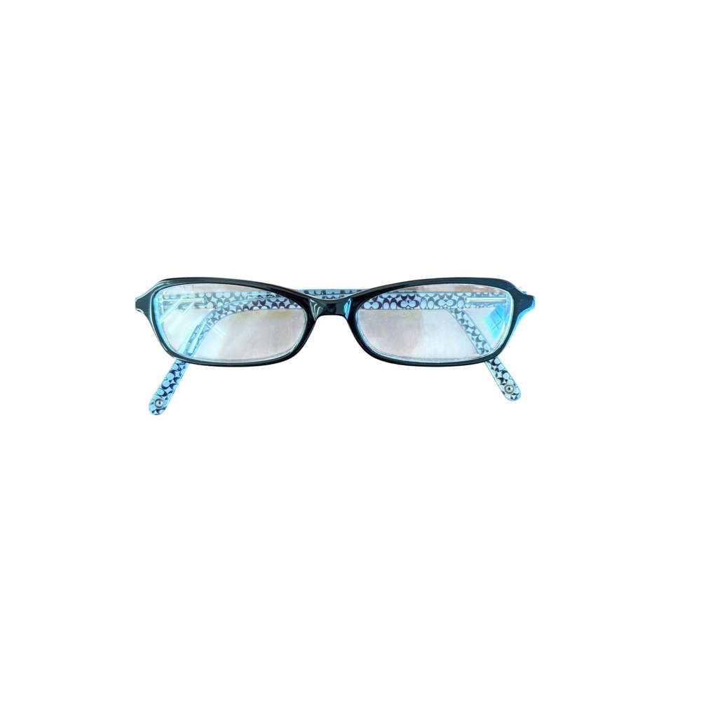 Coach Lizzie 514 Black Clear Signature C Eyeglasses Frames Women Rectangular